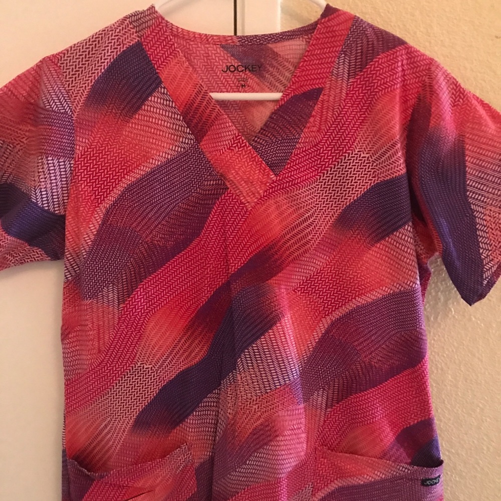 Jockey Pink Scrub Top